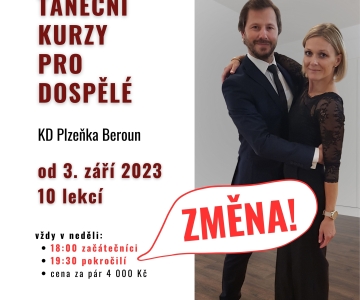 Taneční kurzy pro dospělé podzim 2023